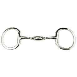 JP Korsteel Stainless Steel Oval Link Eggbutt Snaffle Bit