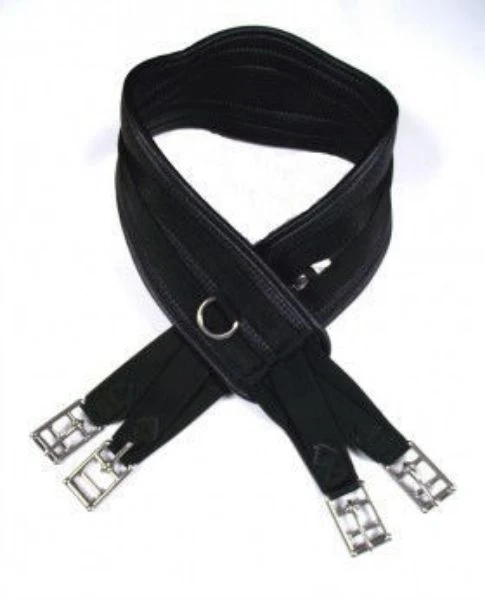 Harry Dabbs Curved Waffle Girth Black 1 Harry Dabbs Curved Waffle Girth Black