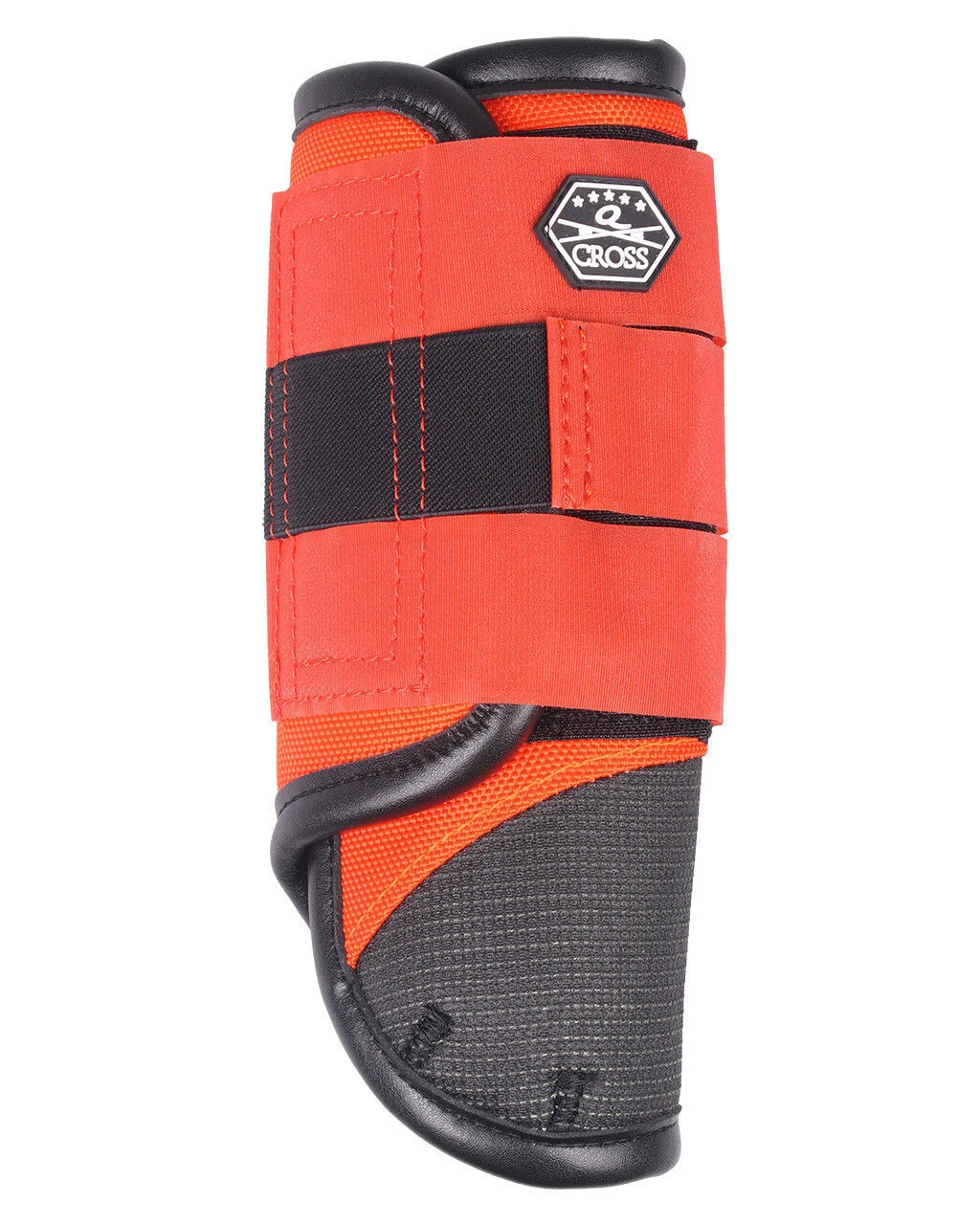QHP Eventing Boots Front Leg Technical Orange 1 QHP Eventing Boots Front Leg Technical Orange