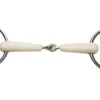Korsteel Flexi Jointed 2 Ring Dutch Gag Bit Ivory