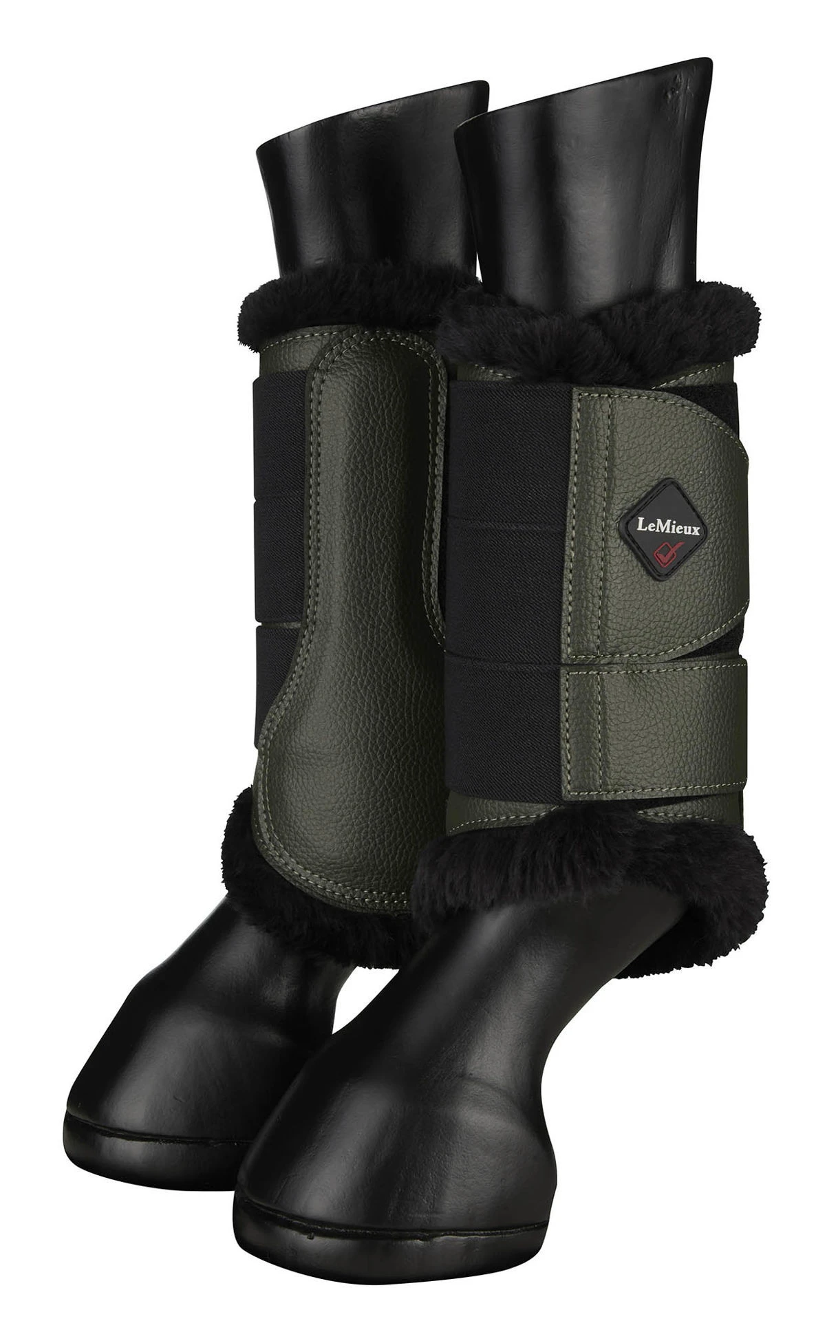 Le Mieux Fleece Lined Brushing Boots Oak 1 Le Mieux Fleece Lined Brushing Boots Oak