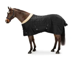 Eskadron Zeta Stable Rug With FauxFur 100g Black