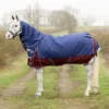 DefenceX System 450g Turnout Rug 3 In 1 Navy/Damson Red
