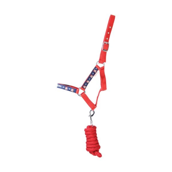 Hy Christmas Head Collar & Lead Red Cob 1 Hy Christmas Head Collar & Lead Red Cob