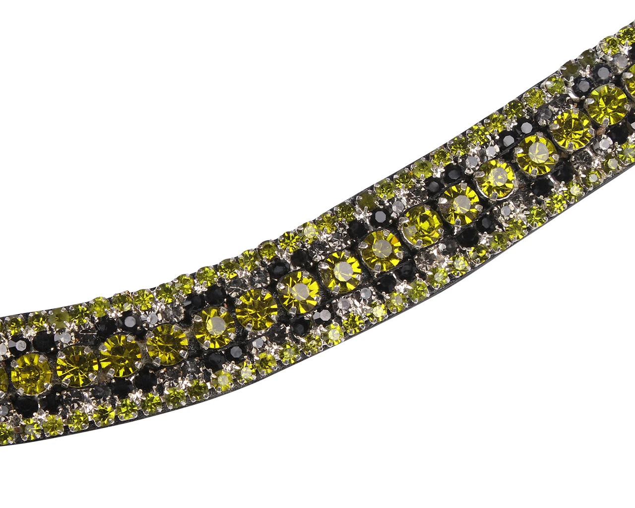 QHP Browband Havana Black/Olive 2 QHP Browband Havana Black/Olive - Image 2