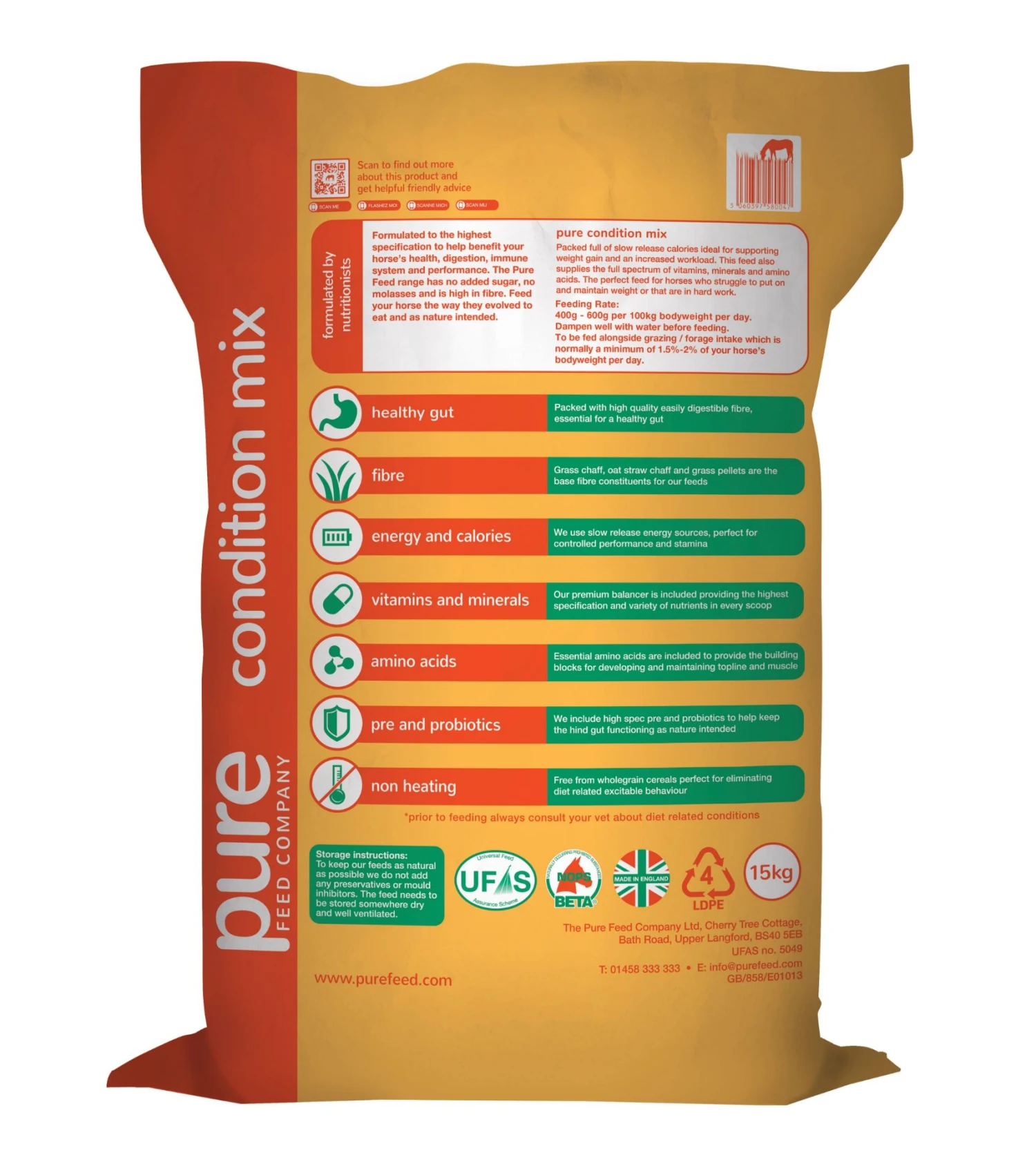 Pure Feed Company Condition Mix 15kg 2 Pure Feed Company Condition Mix 15kg - Image 2