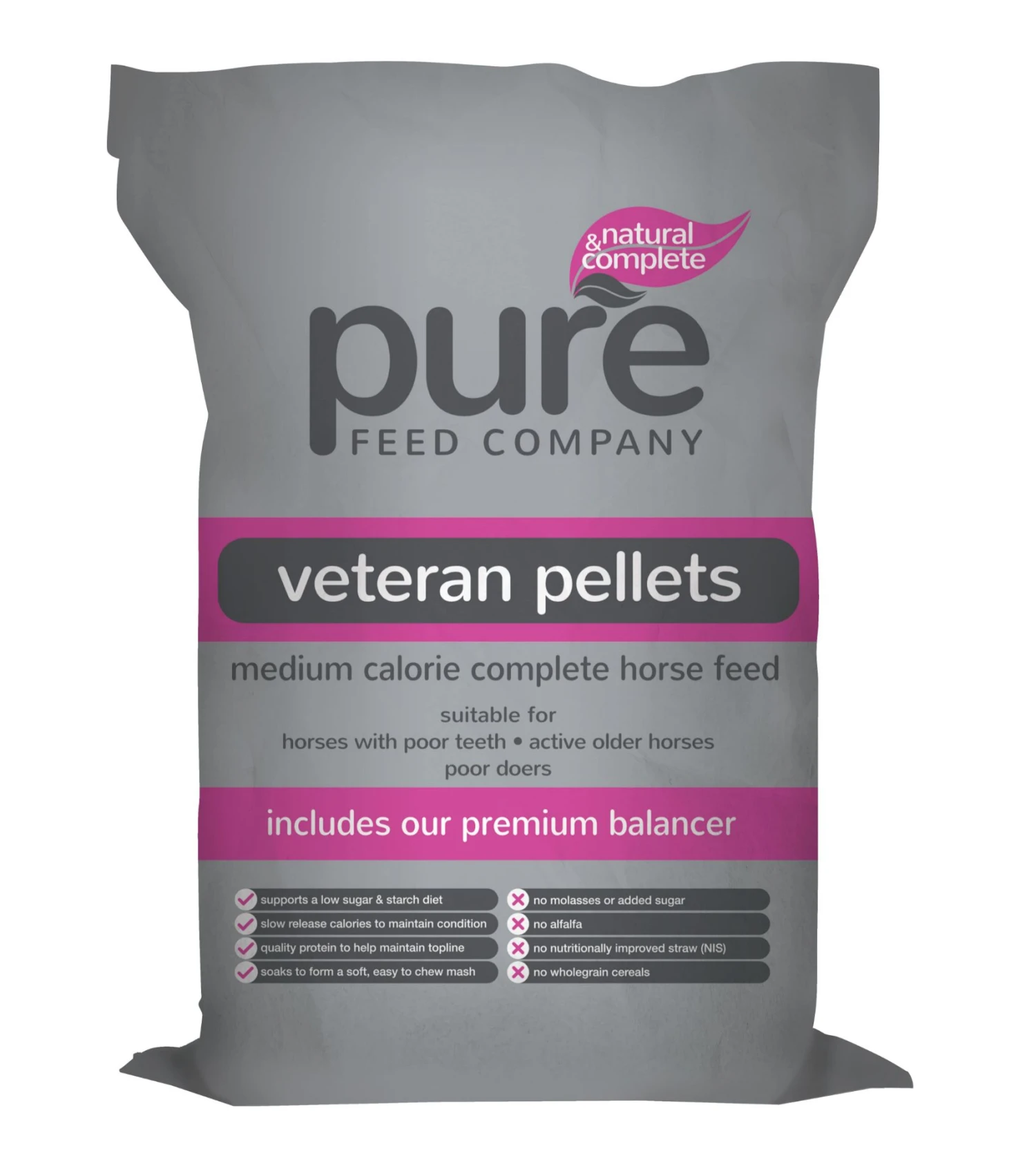 Pure Feed Company Veteran Pellets 15kg 1 Pure Feed Company Veteran Pellets 15kg