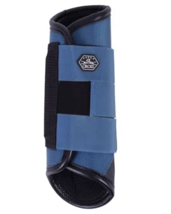 QHP Eventing Boots Hind Leg Technical Steel Blue