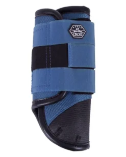 QHP Eventing Boots Front Leg Technical Steel Blue