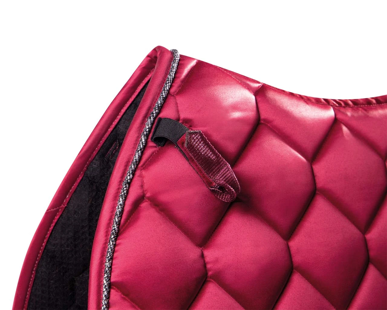 QHP Saddlepad Gloss AP Burgundy Pony 2 QHP Saddlepad Gloss AP Burgundy Pony - Image 2