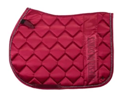 QHP Saddlepad Gloss AP Burgundy Pony