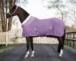 QHP Fleece Rug Gloss Sweet Grape