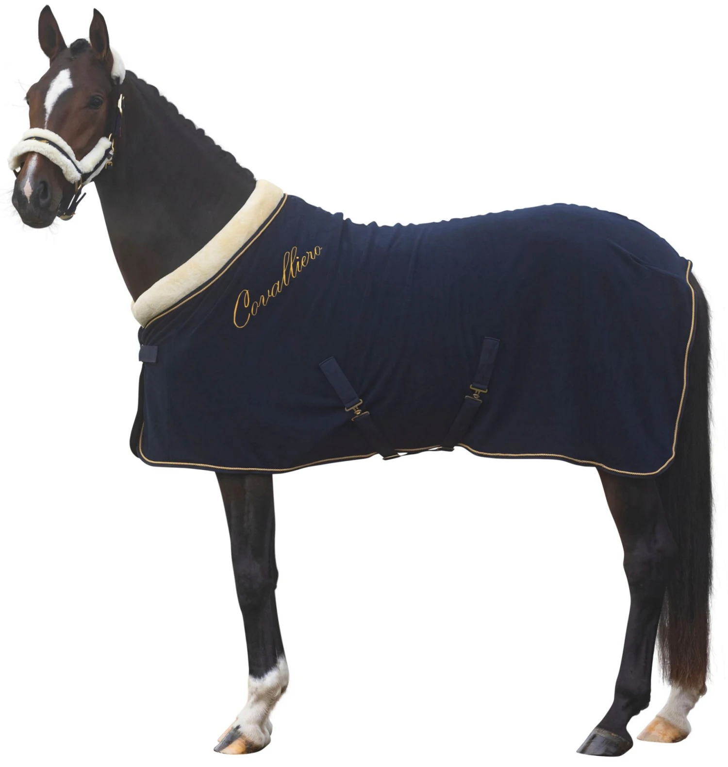Covalliero Fleece Rug Dark Navy 1 Covalliero Fleece Rug Dark Navy