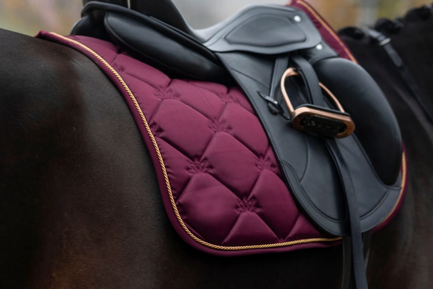 Covalliero Saddle Cloth Merlot DR Full 2 Covalliero Saddle Cloth Merlot DR Full - Image 2