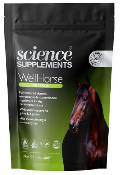 Science Supplements WellHorse Veteran 1.6kg 1 Science Supplements WellHorse Veteran 1.6kg