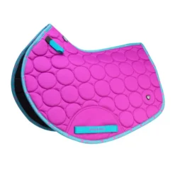 Hy Equestrian DynaMizs Ecliptic Close Contact Saddle Pad Plum/Teal Small Pony