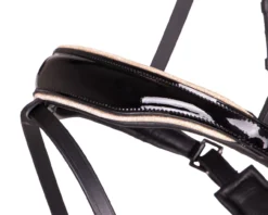 QHP Orlando Bridle Black / Beige -EquiGlow Shop 0026067 qhp orlando bridle black beige 1