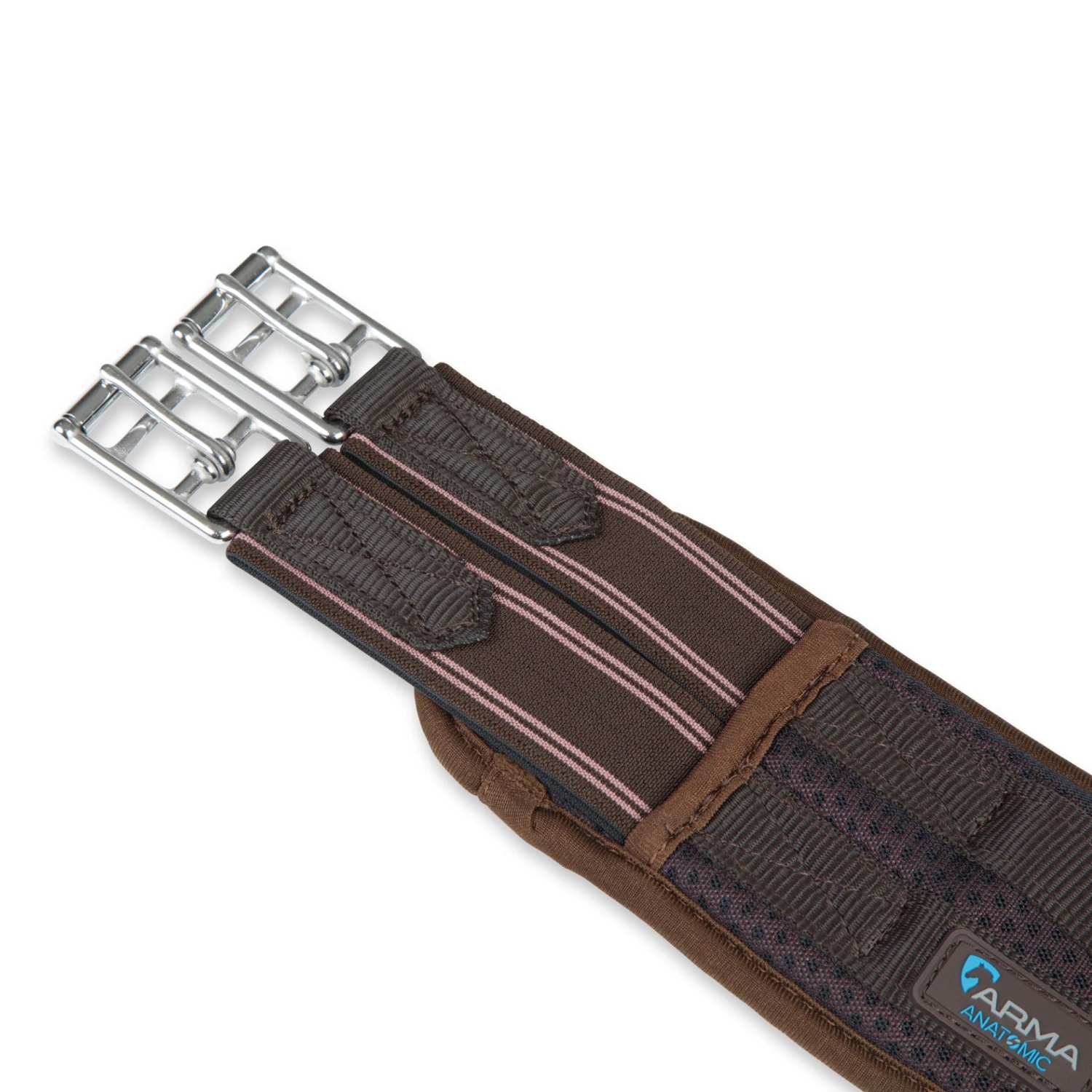 Shires ARMA Airflow Elasticated Girth Brown 2 Shires ARMA Airflow Elasticated Girth Brown - Image 2