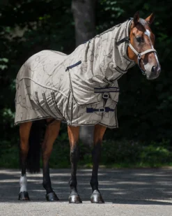 QHP Anti-Fly Sheet Collection With Neck And Hood Almond 5 QHP Anti-Fly Sheet Collection With Neck And Hood Almond -EquiGlow Shop 0028733 qhp anti fly sheet collection with neck and hood almond